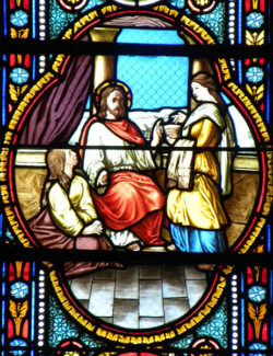 Marta se queja ante Jesus de la actitud de Maria Catedral de San Mauricio Mirepoix mjvf